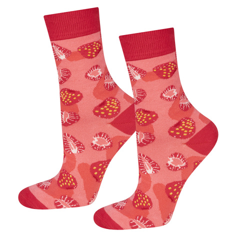 Set mit 2x Damensocken | Wassermelone + Erdbeermarmelade in einzigartiger Verpackung | SOXO