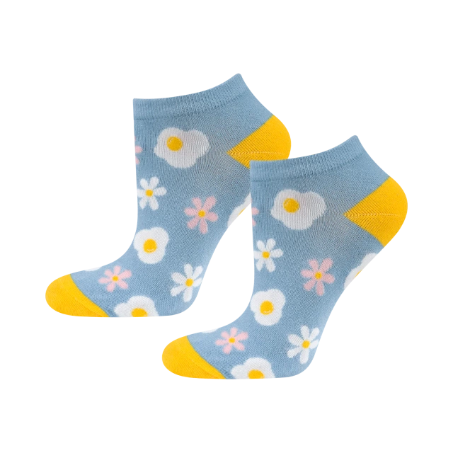 2 Paar von lustigen Socken mit Eggsmotiv in einzigartiger Verpackung | Damensocken | SOXO
