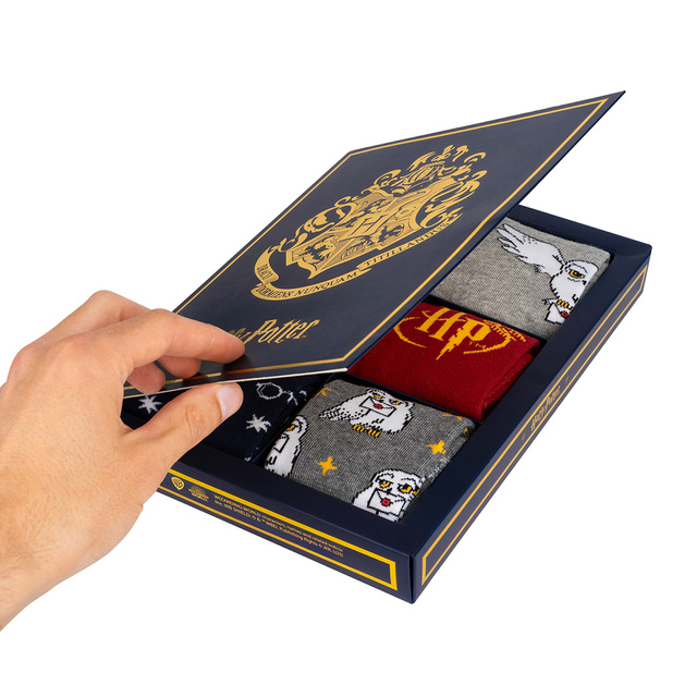 Gift Box | Harry Potter Buch | 6 Paar Damensocken | SOXO 