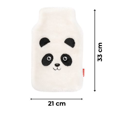 Wärmflasche Panda SOXO grau 1,8 L