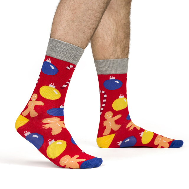 Set mit 6x  Herrensocken mit Weihnachtsmotiv | SOXO