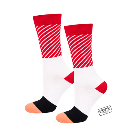 1 Paar von lustigen Socken mit Sushimotiv in einzigartiger Verpackung | Damen-/Herrensocken | SOXO