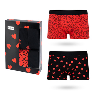 Boxershorts mit Herz-Motiv 2er-Pack