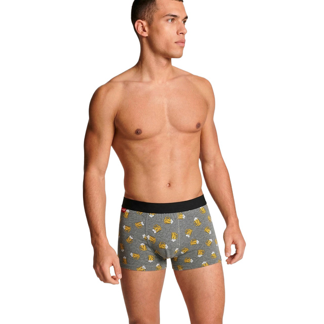 Boxershorts mit Bier-Motiv in Dose