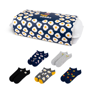 Kurze Socken mit Oster-Motiv 5er-Pack