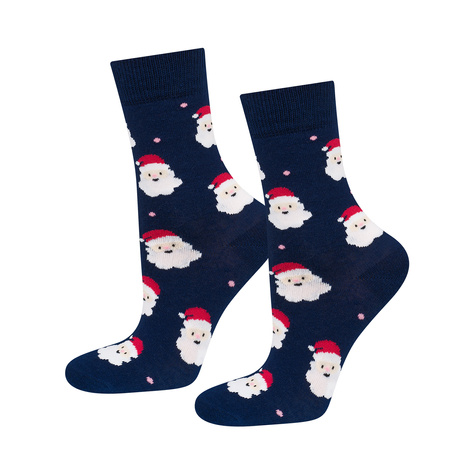 4 Paare von lustigen Socken mit Weihnachtsmotiv in einzigartiger Verpackung | Damensocken | SOXO