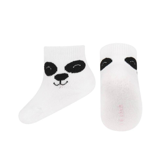 Weiß Babysocken SOXO mit einem smileygesicht Geschenk