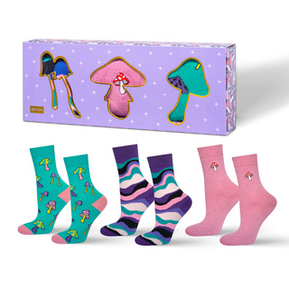 Socken mit Pilz-Motiv 3er-Pack