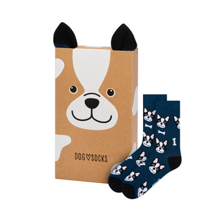 Socken mit Hund-Motiv