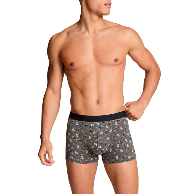Boxershorts mit Whisky-Motiv in Flaschenverpackung