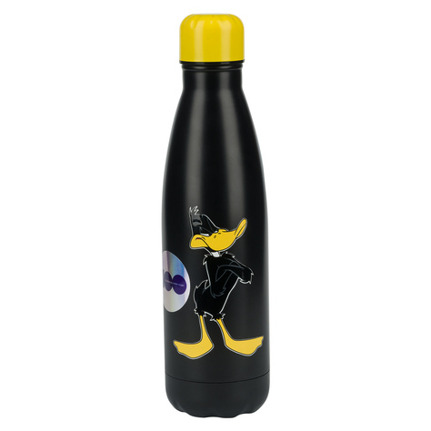 Thermosflasche aus Edelstahl 500mL Schwarz | langlebig und praktisch | Warner Bros | Daffy