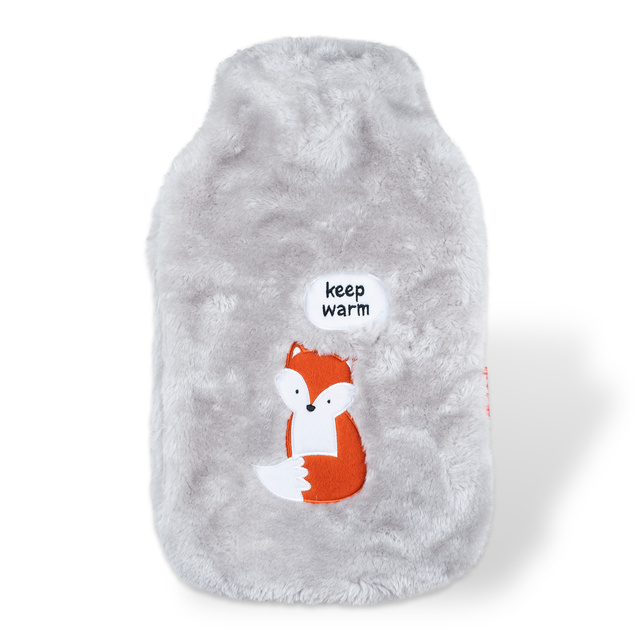 Fuchs Wärmflasche mit Inschrift keep warm SOXO Plüsch Geschenkidee