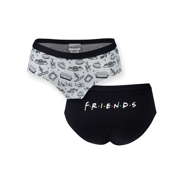 2 Paar von lustigen  Damen Höschen mit Serie Friendsmotiv | SOXO