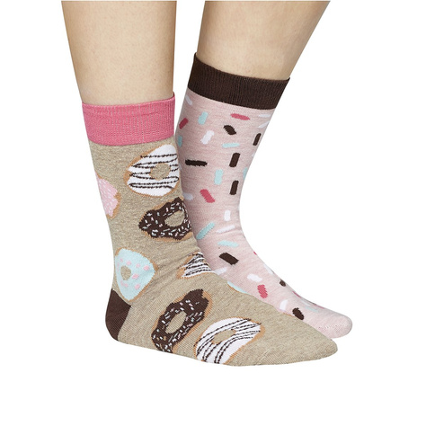 3er set Damen Socken nicht übereinstimmende Lustige Pizza, Kaffee, donut | SOXO