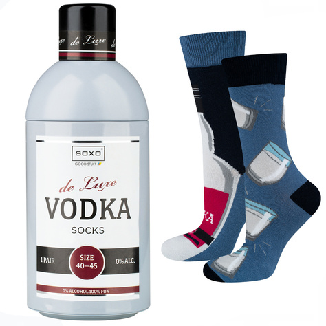 Set mit 2x bunten Herrensocken Bier + Vodka | SOXO