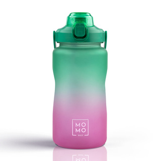 Wasserflasche 1500 ml grün-rosa | BPA free