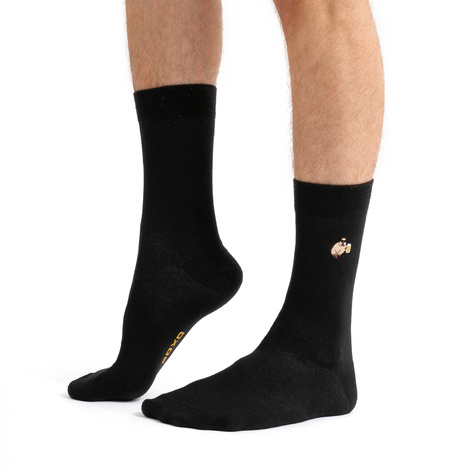 2 Paar lustige Socken mit Bier Capybara Motiv | Herrensocken | SOXO