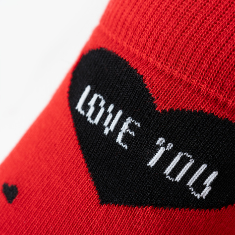 2 Paar von lustige Socken mit Herzmotiv in einzigartiger Verpackung zum Valentinstag | Herrensocken | SOXO