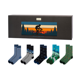 Socken mit Fahrrad-Motiv 5er-Pack