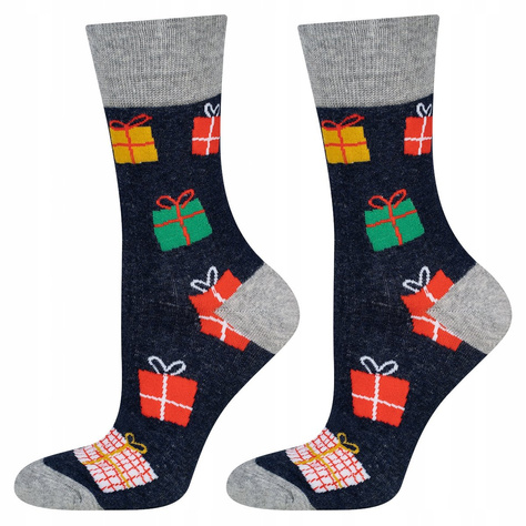 Set mit 2x  Herrensocken mit Weihnachtsmotiv + 1x Herrensocken mit Biermotiv | SOXO