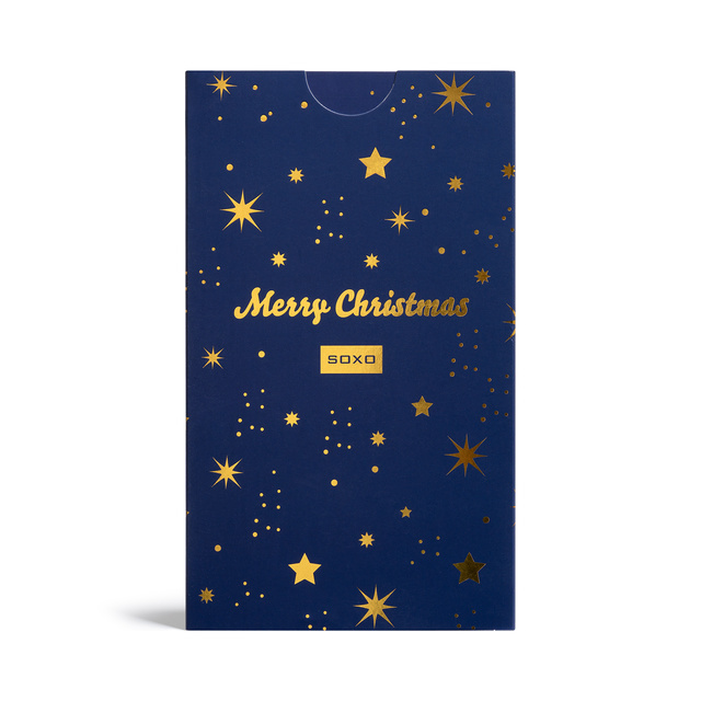 Set mit 1x lustige Socken + Weihnachtskugeln in einzigartiger Verpackung | Damensocken | SOXO