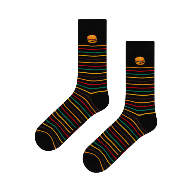 Socken Geburtstagskarte Burger 2 Paar