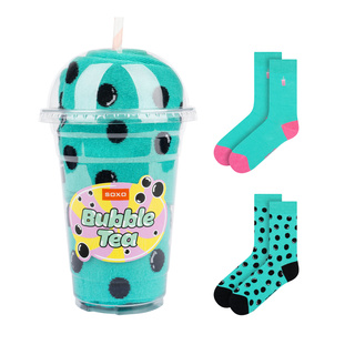 Socken mit Bubble-Tea-Motiv 2er-Pack