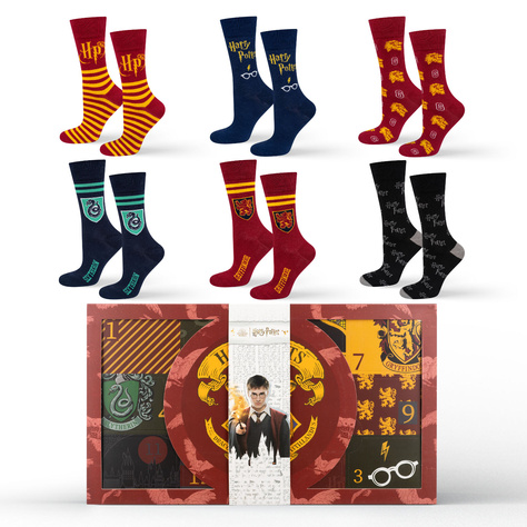 Adventskalender Harry Potter  6 Paar | Herrensocken 