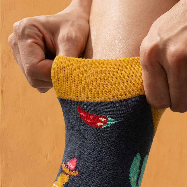 Socken mit Mexiko-Motiv