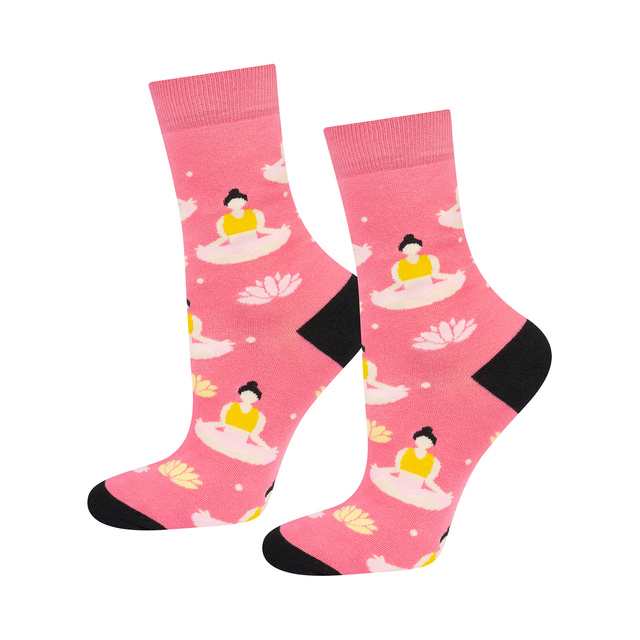 3 Paar von lustigen Socken mit Jogamotiv in einzigartiger Verpackung |  Damensocken | SOXO
