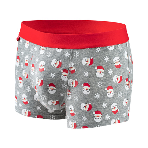 Set mit 4x Herrensocken + 4x Boxershorts mit Weihnachtsmotiv in einzigartiger Verpackung | SOXO
