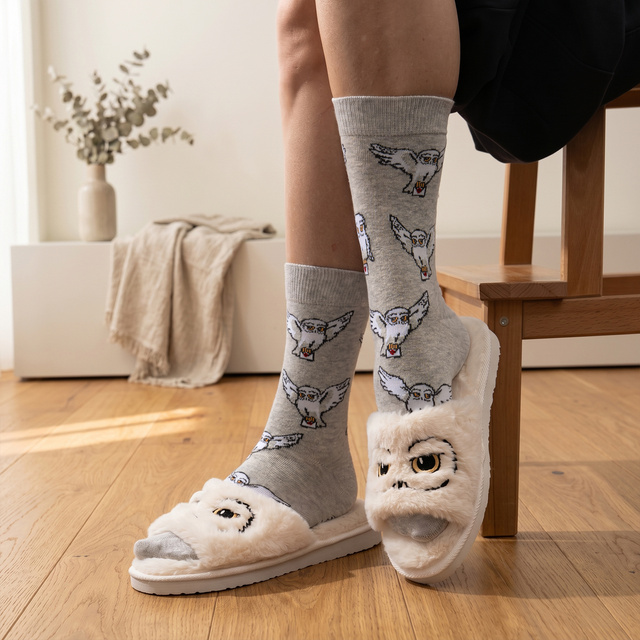 Set Socken + Hausschuhe Harry Potter-Motiv