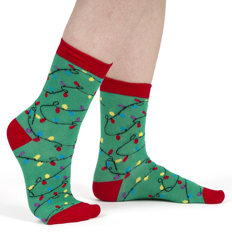 4 Paar von lustigen Socken mit Weihnachtsmotiv in einzigartiger Verpackung | Damensocken | SOXO