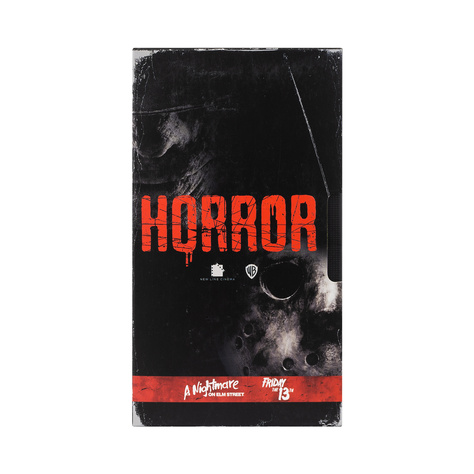 2 Paare von lustigen Socken mit Horrorfilm Motiv in einzigartiger Verpackung | Damen-/Herrensocken | SOXO