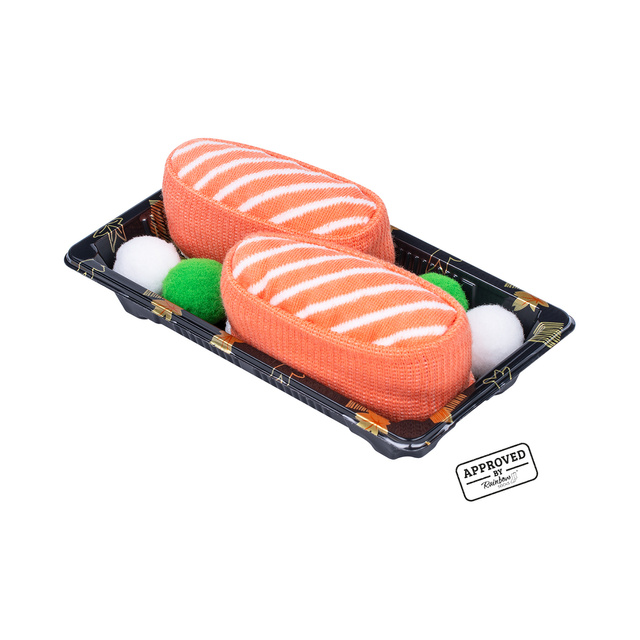 Socken mit Sushi-Motiv