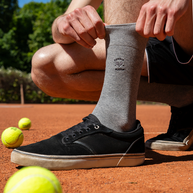 Socken mit Tennis-Motiv 3er-Pack