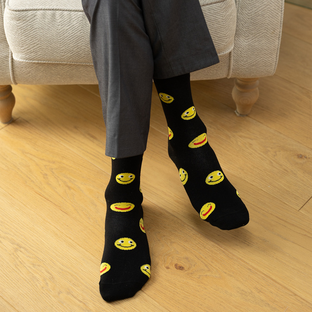 Socken mit Thank You-Motiv