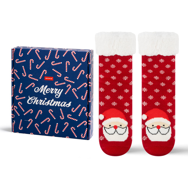 1 Paar von lustige Socken mit Weihnachtsmann | Damensocken | SOXO