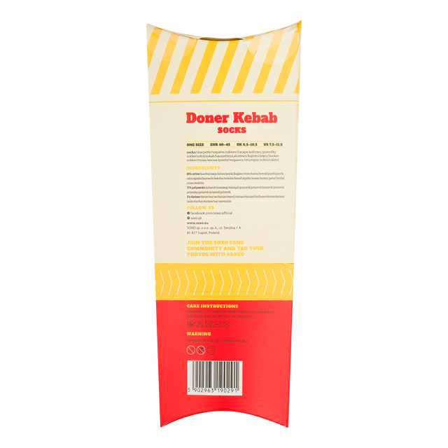 2 Paar von lustigen Socken mit Wrapmotiv in einzigartiger Verpackung | Herrensocken | SOXO