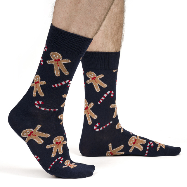 4 Paar von lustigen Socken mit Weihnachtsmotiv in einzigartiger Verpackung | Herrensocken | SOXO