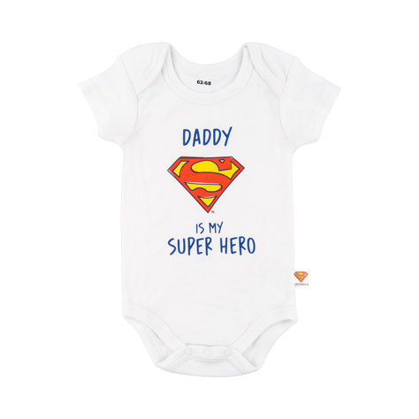 Set aus 4x Warner Bros Superman Baby-Bodys 