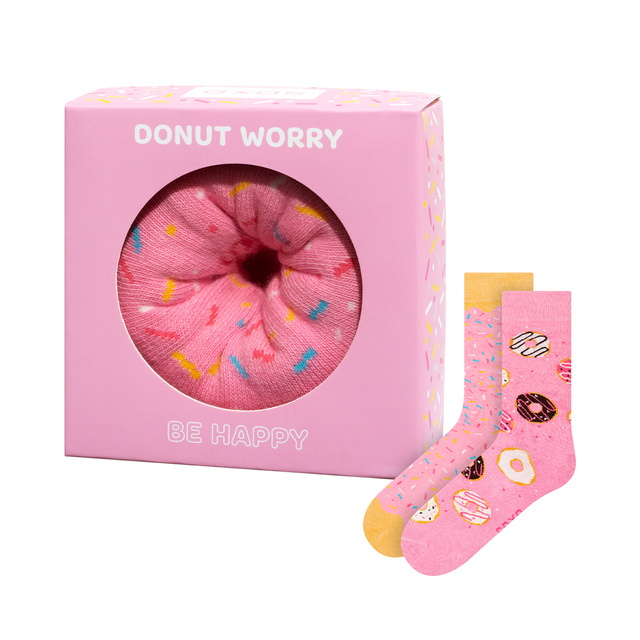 Socken mit Donut-Motiv