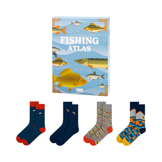 Socken mit Angel Atlas-Motiv 4er-Pack