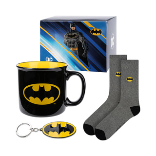 Batman-Set Tassensocken und Schlüsselanhänger