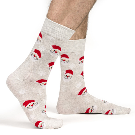 4 Paar von lustigen Socken mit Weihnachtsmotiv in einzigartiger Verpackung | Herrensocken | SOXO