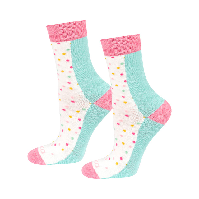 1 Paar von lustigen Socken mit Eiscrememotiv in einzigartiger Verpackung | Damensocken | SOXO