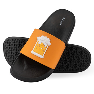 Strand Latschen mit Bier-Motiv