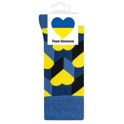 Bunte SOXO Herrensocken Frauensocken free Ukraine 