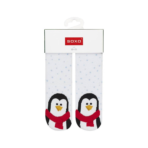 1 Paare von lustige Socken mit Weihnachts Pinguin | Babysocken | SOXO