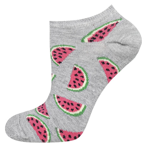 SOXO Set 3 Damen kurze Socken | Wassermelone und Erdbeere Muster